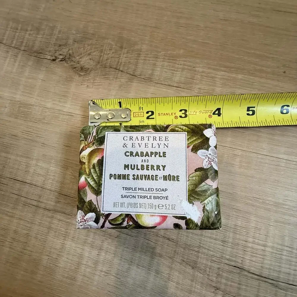 NEW Crabtree & Evelyn Crabapple & Mulberry Bar Soap 5.57 oz Discontinued
